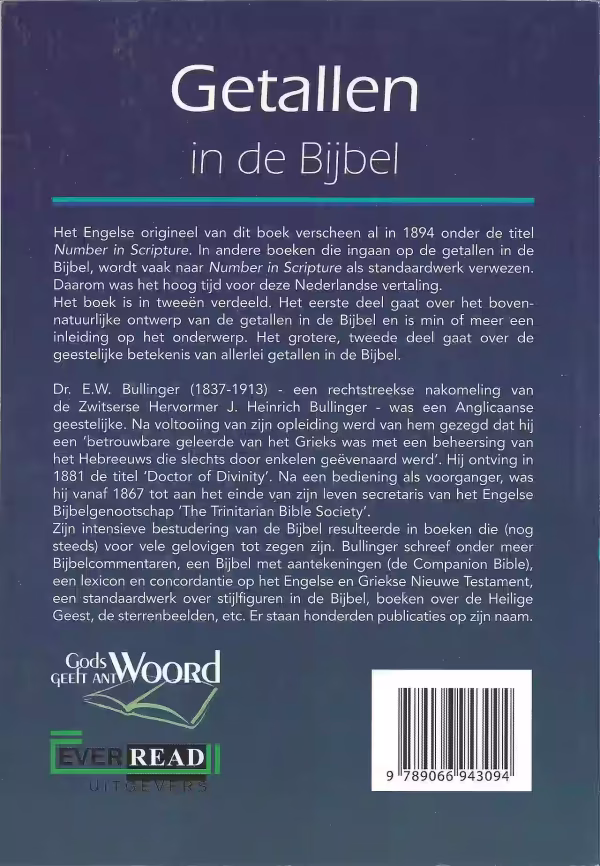 Getallen-back Getallen in de Bijbel - achter aanzicht.