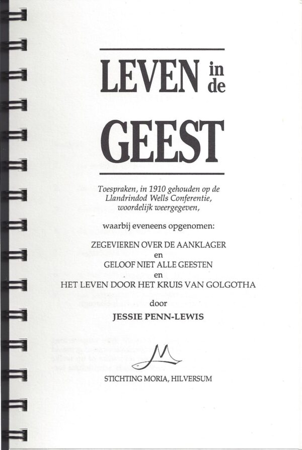 Indicatiepagina van het boek: Leven in de Geest - van Jessie Penn-Lewis